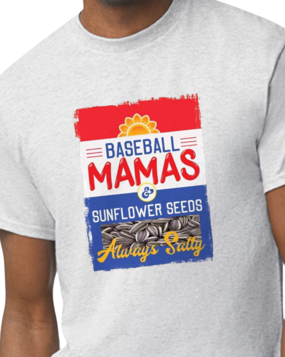 Baseball Mama and Sunflower Seeds T-shirt