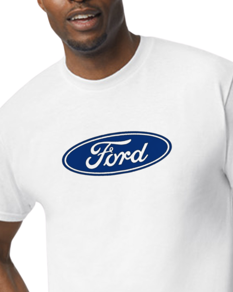Ford T-shirt - white t-shirt no pocket Blue logo