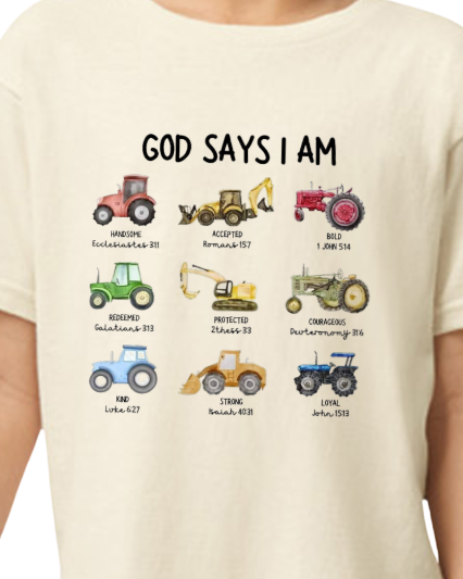 God Says I am T-shirt (YOUTH)