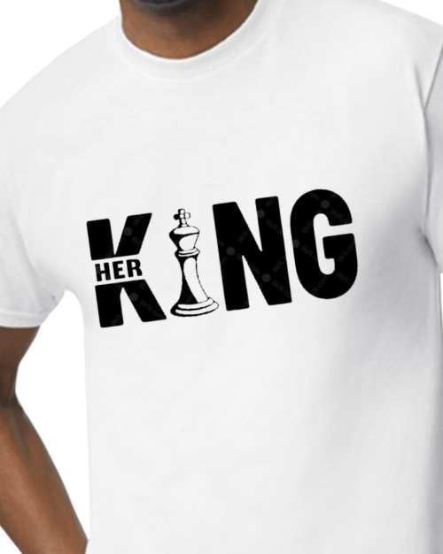 Her King T-shirt - white - 50/50 Blend