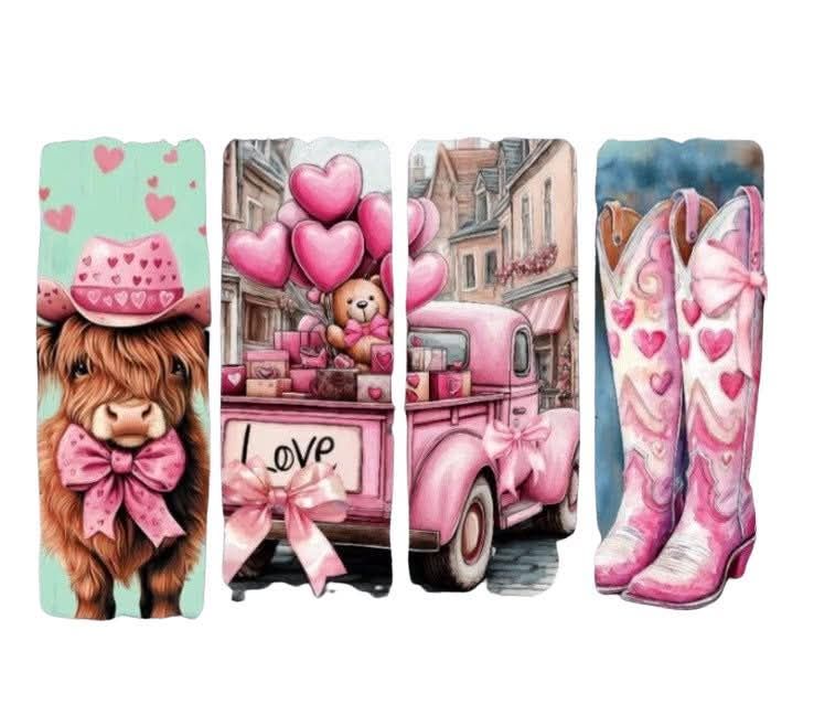 Valentine cow and boots