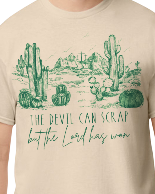 The Devil can Scrap - Sand - 50/50 Blend - unisex