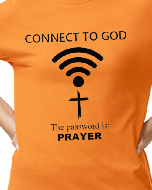 Connect to God T-shirt - 50/50 blend - Unisex