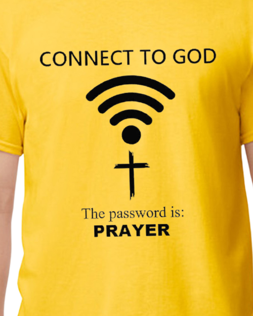 Connect to God T-shirt - 50/50 blend - Unisex