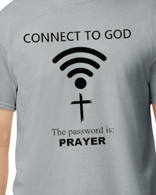 Connect to God T-shirt - 50/50 blend - Unisex
