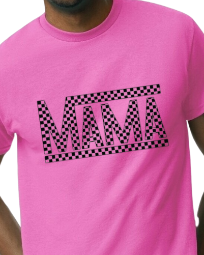 Mama - Checkered design - 50/50 Blend