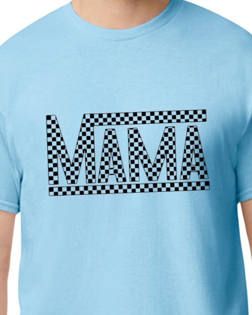 Mama - Checkered design - 50/50 Blend