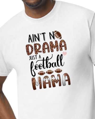 No Drama Football Mama shirt - 50/50 Blend