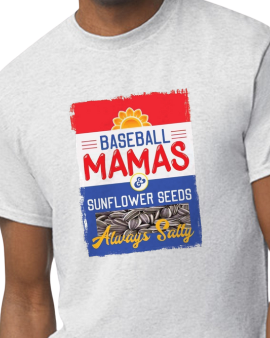 Baseball Mama and Sunflower Seeds T-shirt