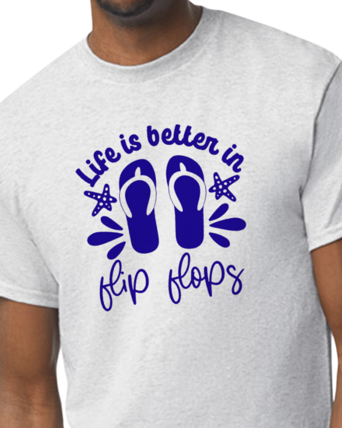 Life is Better in Flip Flops T-shirt - cotton/poly
