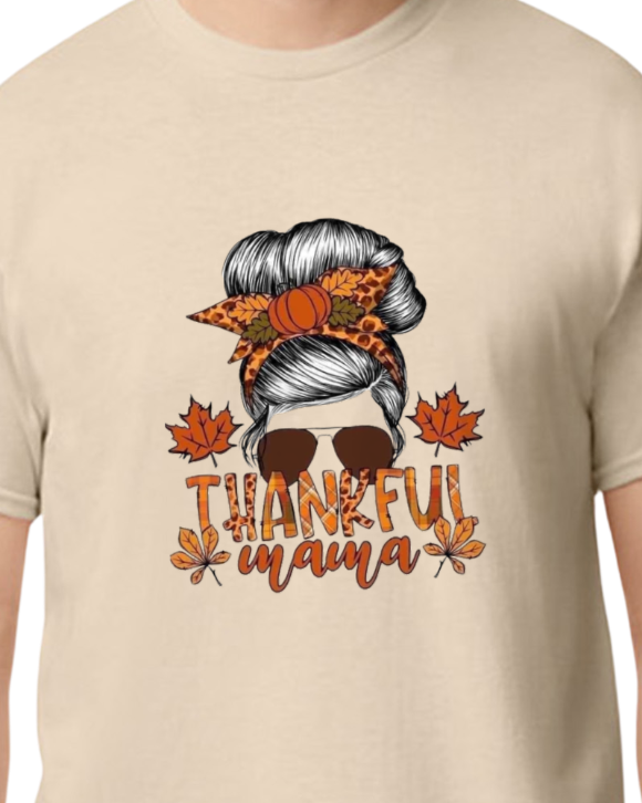 Thankful Mama - solid color - 50/50 - unisex