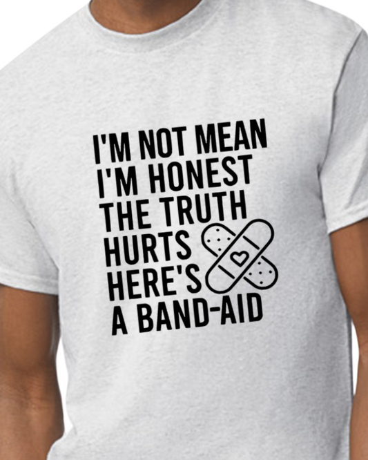 Im not mean t-shirt - sarcastic - cotton/poly blend - unisex