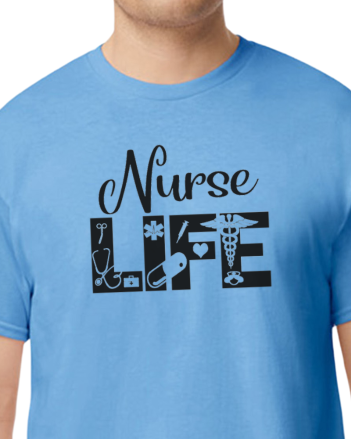 Nurse Life basic tee - 50/50 Blend