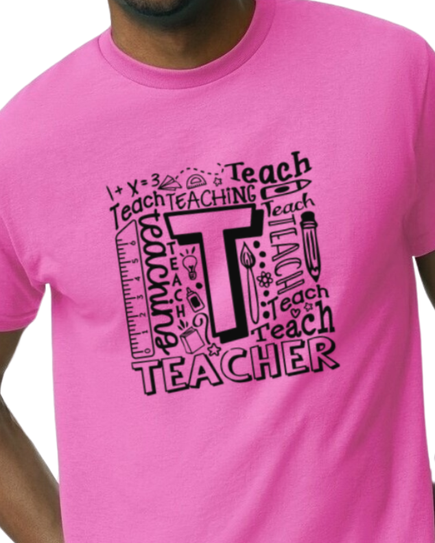 Teacher T-shirt - 50/50 Blend - NEW Colors Added