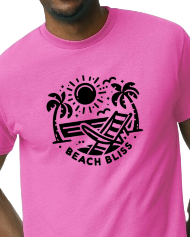 Beach Bliss T-shirt - Bright vibrant colors - cotton/poly
