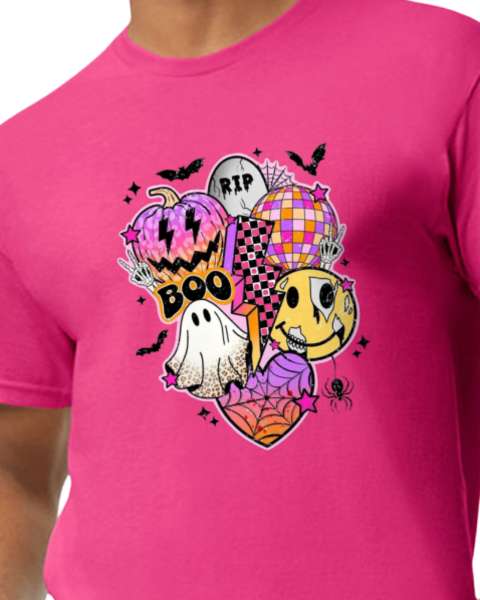 Get Groovy with this trendy neon halloween design!