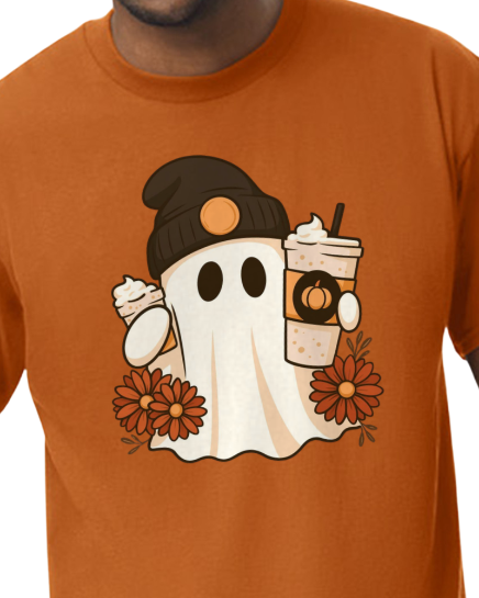 Fall Ghost with Coffee
