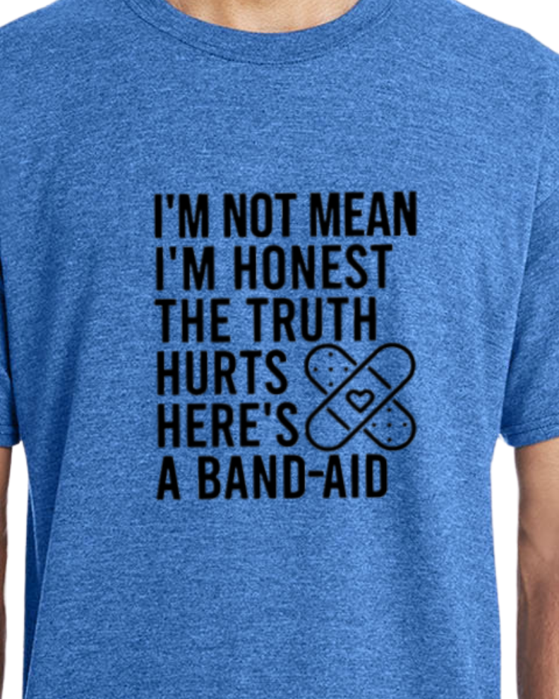 Im not mean t-shirt - sarcastic - cotton/poly blend - unisex