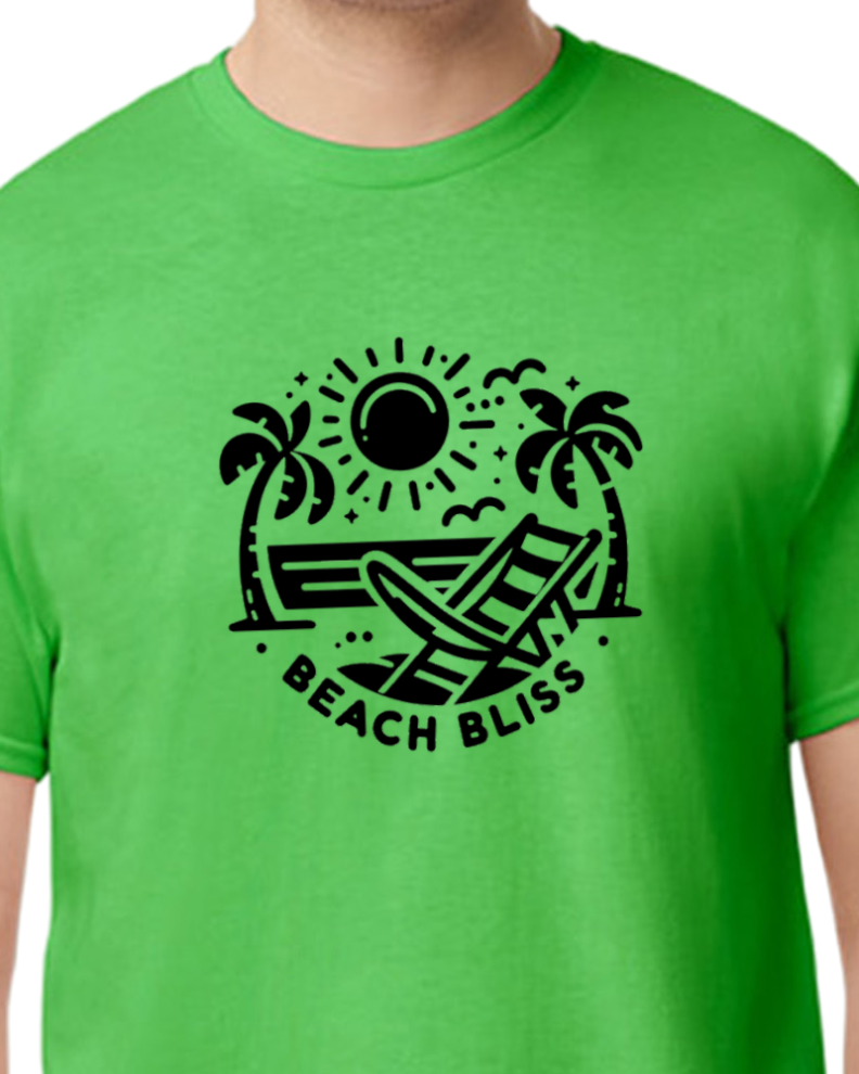 Beach Bliss T-shirt - Bright vibrant colors - cotton/poly