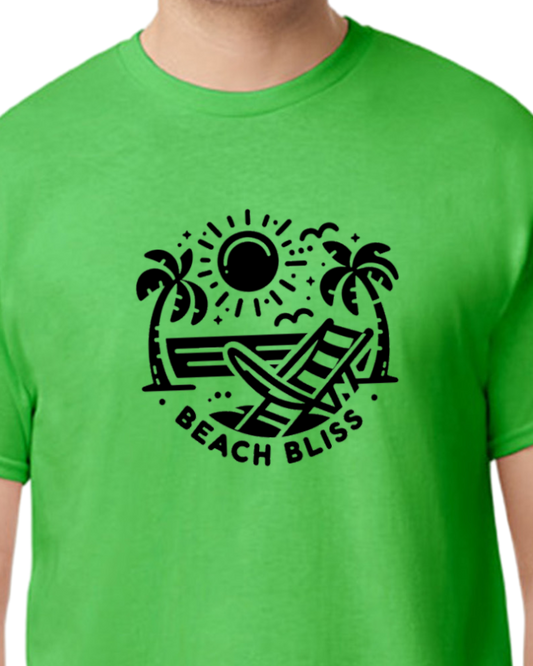 Beach Bliss T-shirt - Bright vibrant colors - cotton/poly