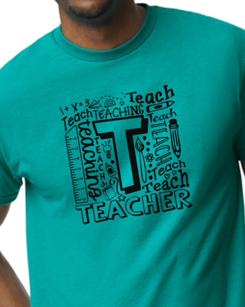 Teacher T-shirt - 50/50 Blend - NEW Colors Added