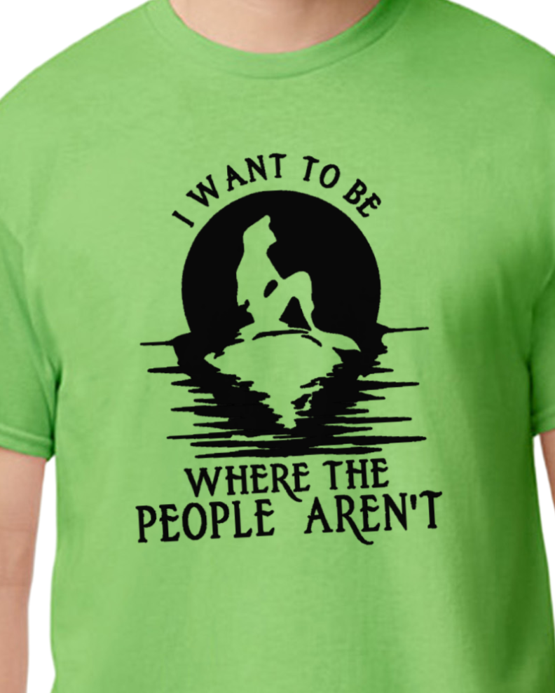 Mermaid - I want to be where the people arn't - 50/50 blend