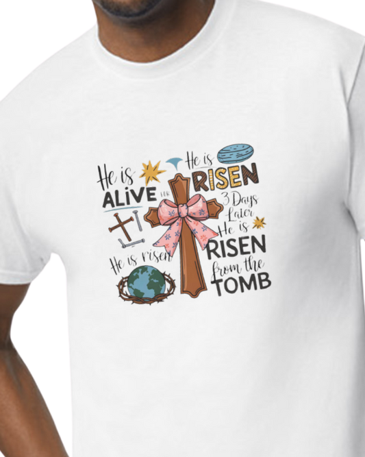 He is Risen! Easter collection t-shirts