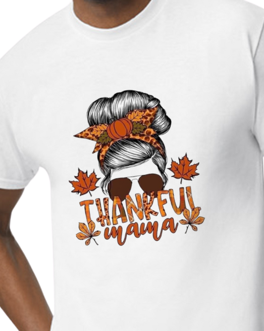 Thankful Mama - solid color - 50/50 - unisex