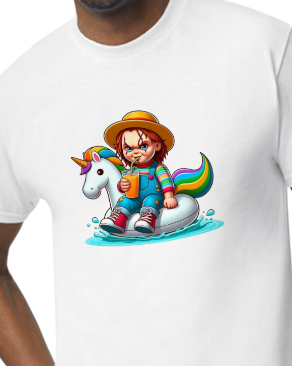 Chucky on a Float T-shirt - Unisex