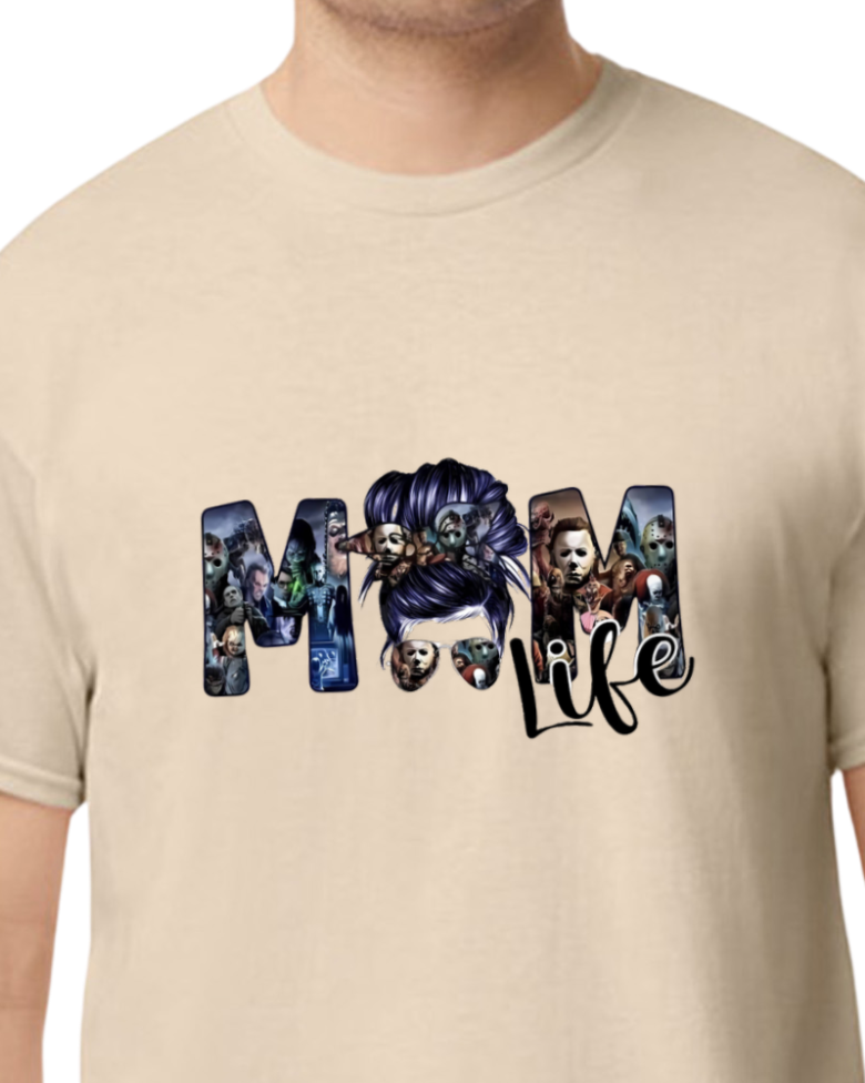Horror Mom Life T-shirt - 50/50 Blend