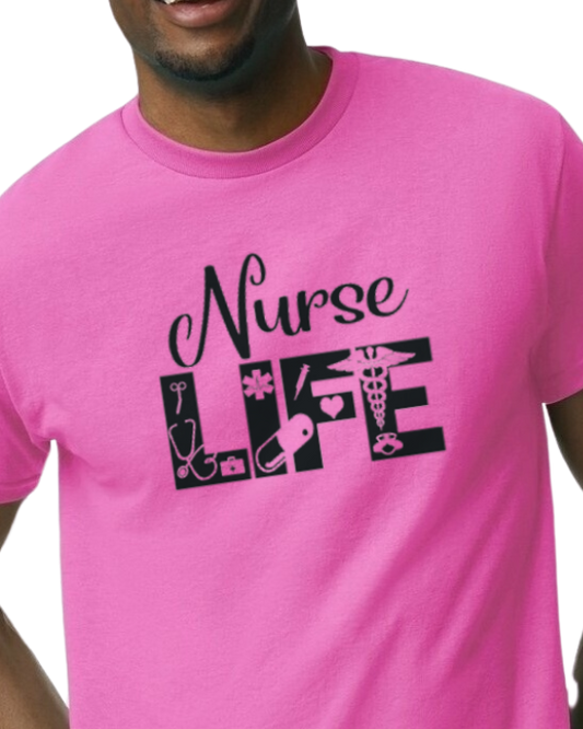 Nurse Life basic tee - 50/50 Blend